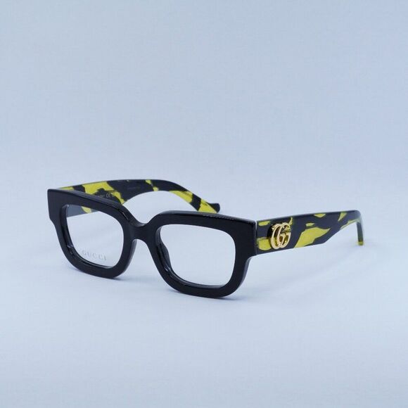 🕶️ New Gucci GG1548O 003 Eyeglasses - Black Frame - Picture 1 of 11